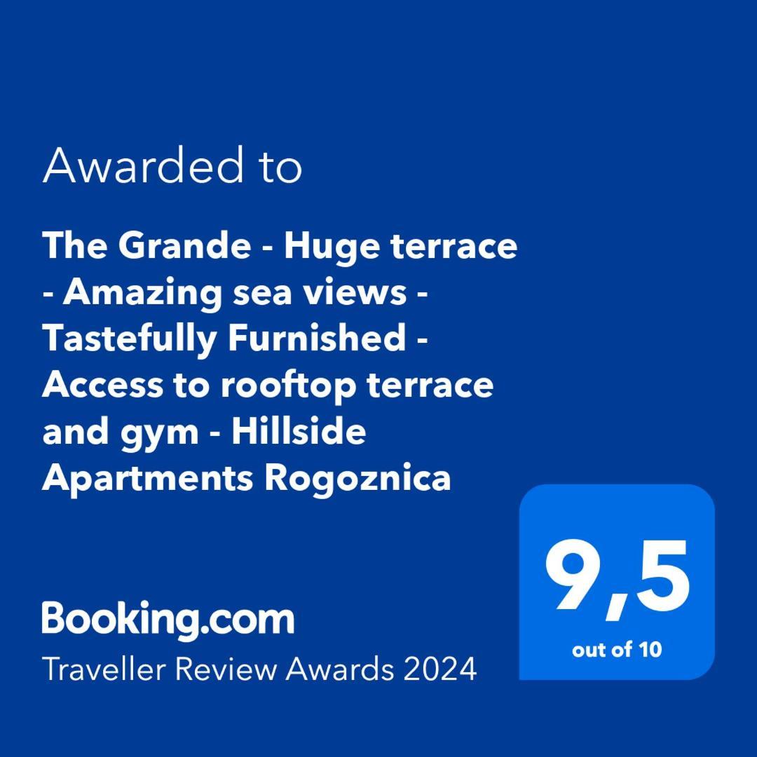 The Grande - Huge Terrace - Amazing Sea Views - Tastefully Furnished - Access To Rooftop Terrace And Gym - Hillside Apartments Rogoznica Rogoznica  Exteriér fotografie